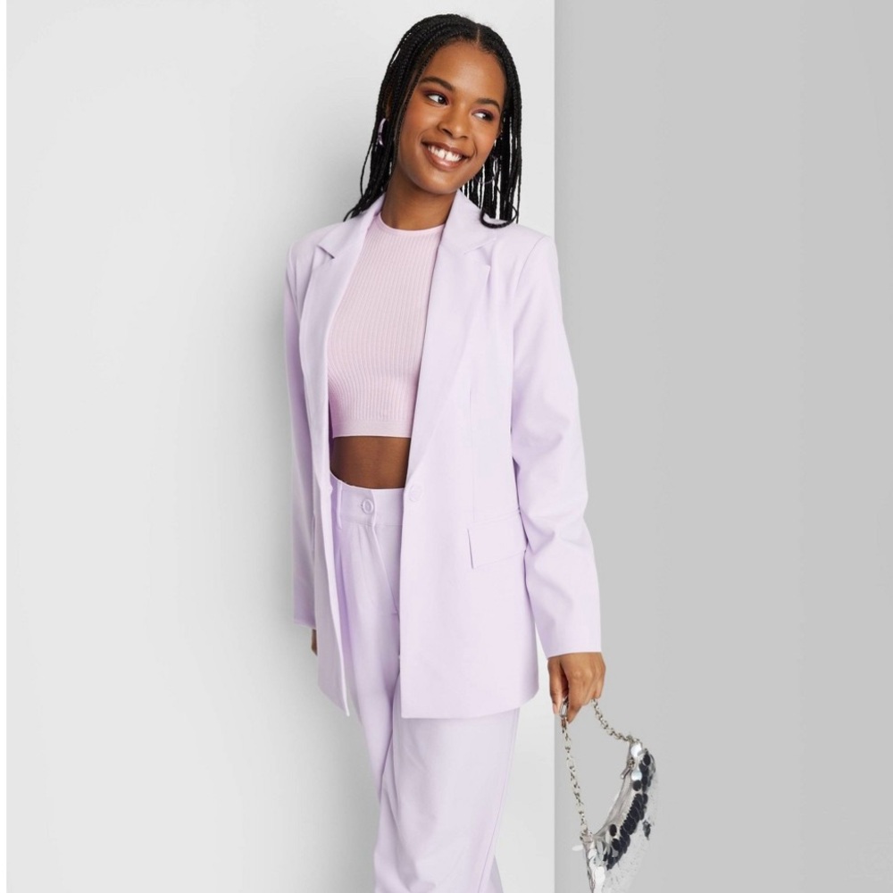 💜SALE OVERSIZED BLAZER JACKET - Picture 1 of 9